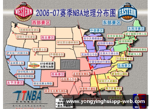 美国NBA球队分布图及相关资讯